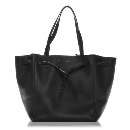 Celine Soft Grained Calfskin Small Belt Cabas Phantom Black 1 of 7