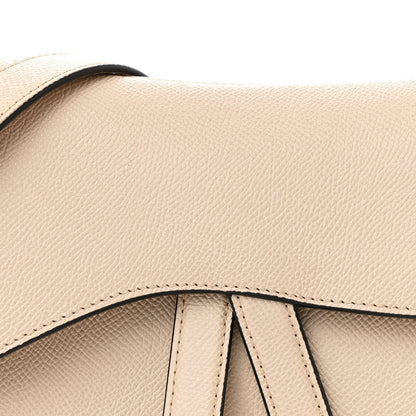 Christian Dior Grained Calfskin Saddle Bag With Strap Caramel Beige 8 of 12