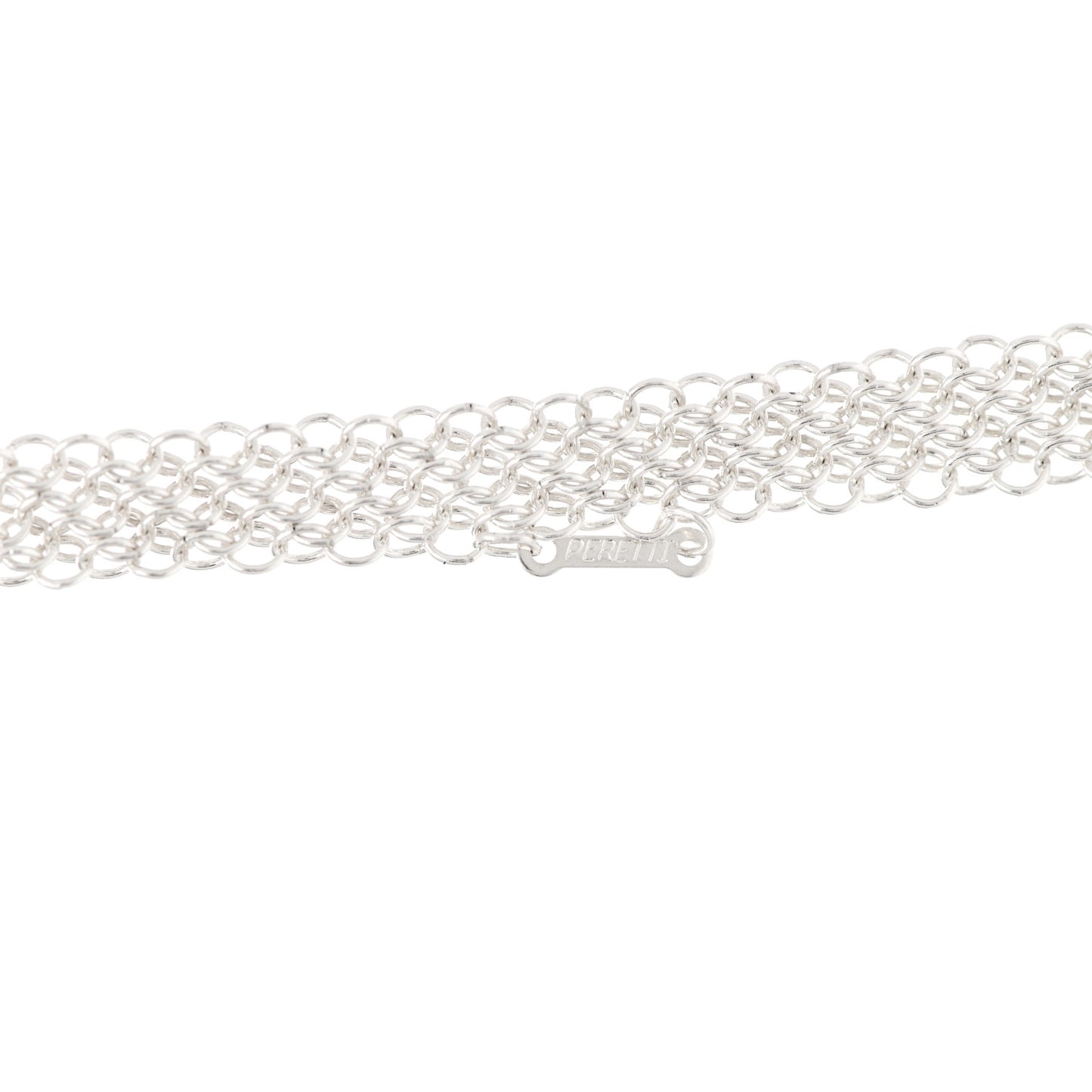 Sterling Silver Elsa Peretti Mesh Bib Necklace