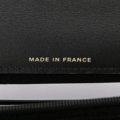 Chanel Shiny Caviar Quilted Flap Charm Wallet On Chain WOC Black 8 of 13