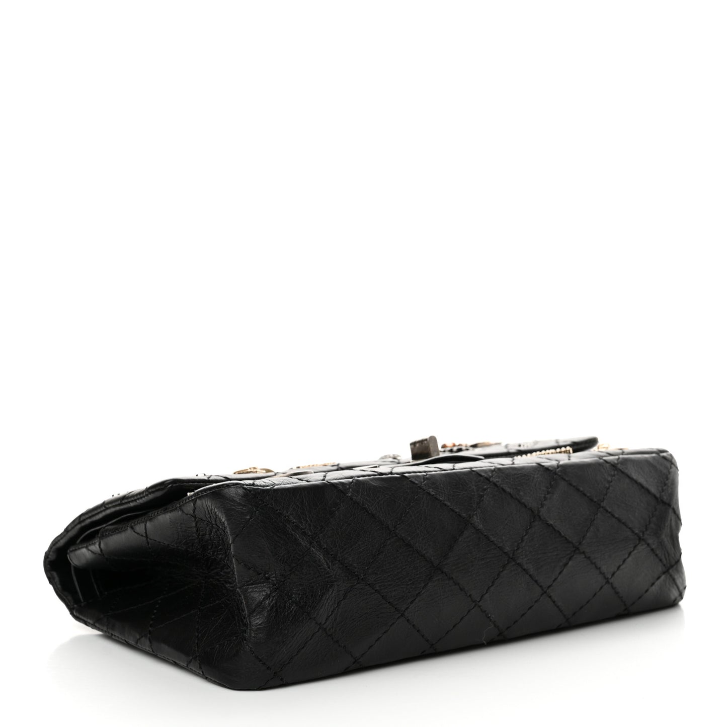 Aged Calfskin Lucky Charms 2.55 Reissue 225 Flap Black