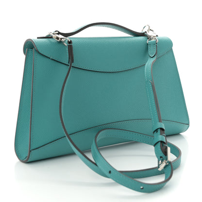 Moynat Carat Calfskin Gabrielle Clutch Turquoise 3 of 10