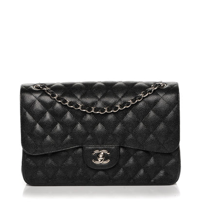 Chanel Caviar Quilted Jumbo Double Flap Black 1 of 7