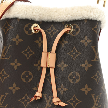 Louis Vuitton Monogram Shearling Cozygram Neonoe BB 7 of 10