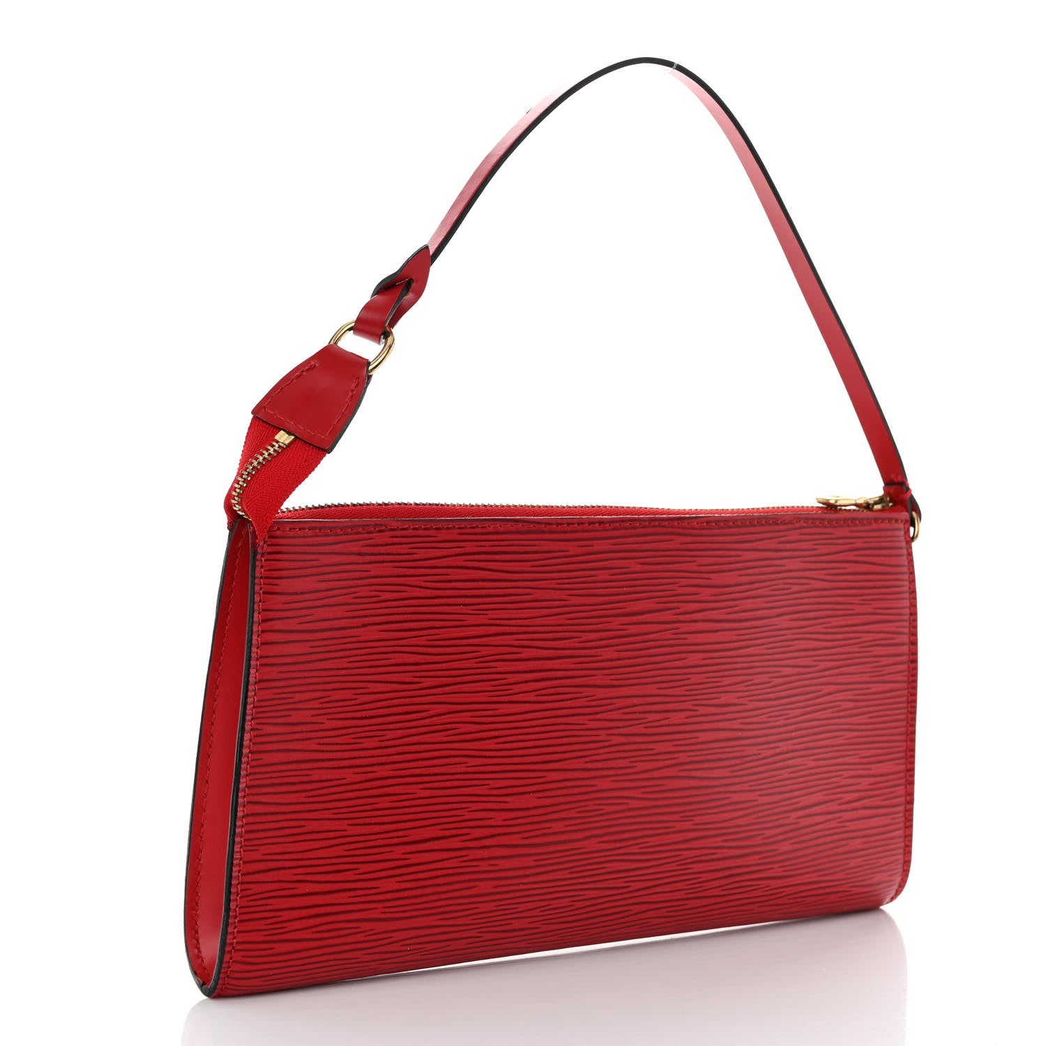 Louis Vuitton Epi Pochette Accessories 24 Castillan Red 3 of 11