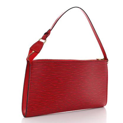 Louis Vuitton Epi Pochette Accessories 24 Castillan Red 3 of 11