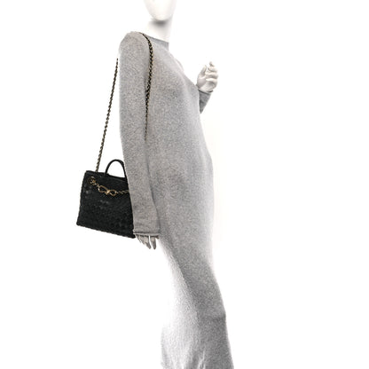 Bottega Veneta Nappa Intrecciato Small Andiamo With Chain Shoulder Bag Black 2 of 9