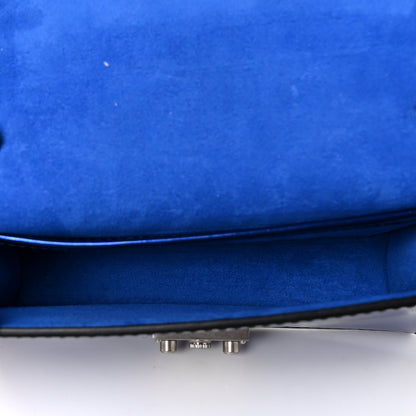 Christian Dior Metallic Patent Crystal Dioraddict Flap Bag Blue 4 of 7