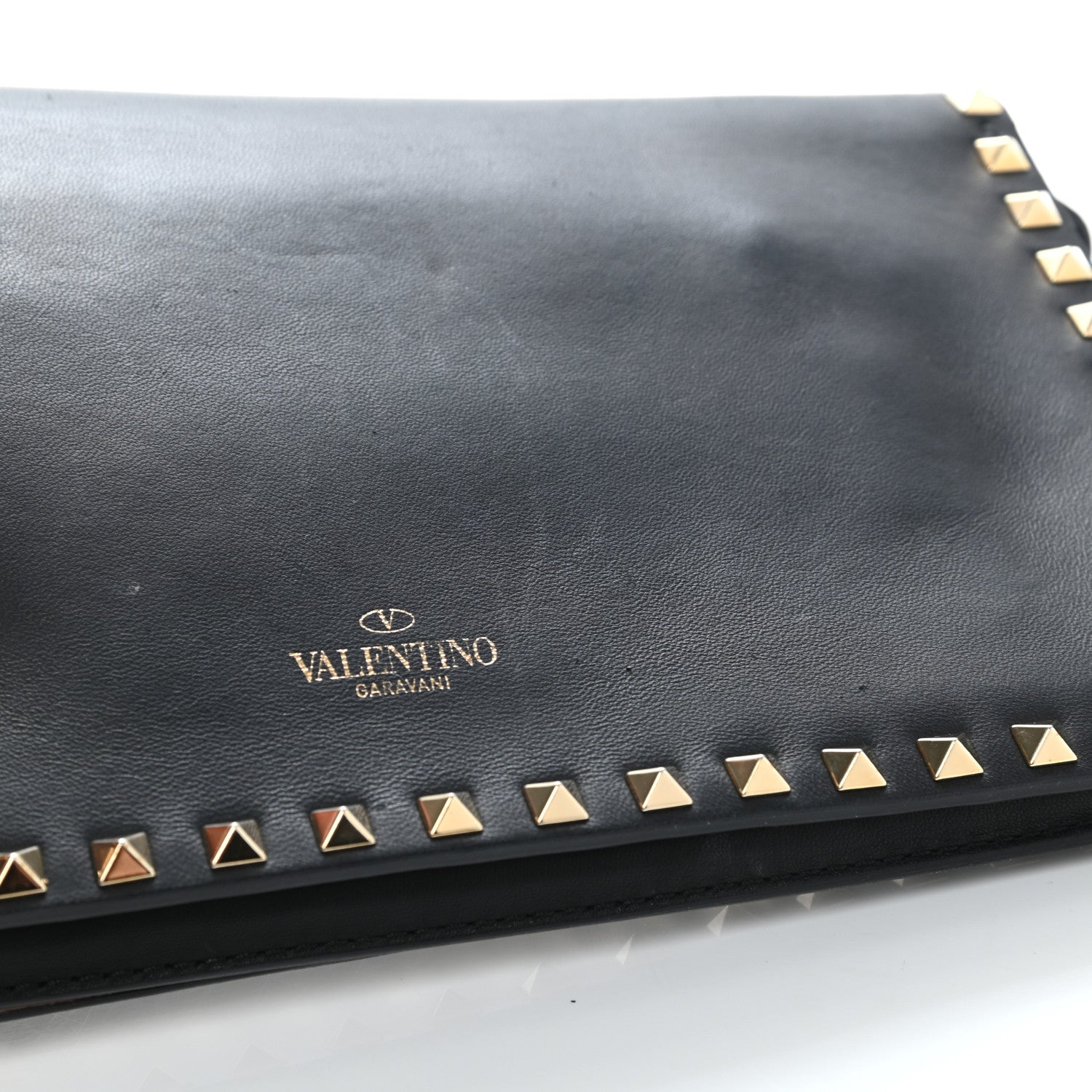 Valentino Garavani Nappa Rockstud Wristlet Clutch Black 13 of 14