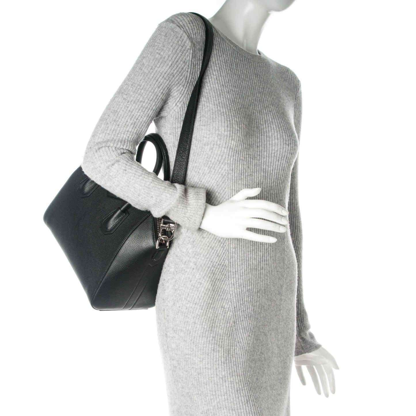 Sugar Goatskin Small Antigona Black