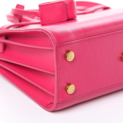 Saint Laurent Calfskin Nano Sac De Jour Lipstick Fuchsia 7 of 12
