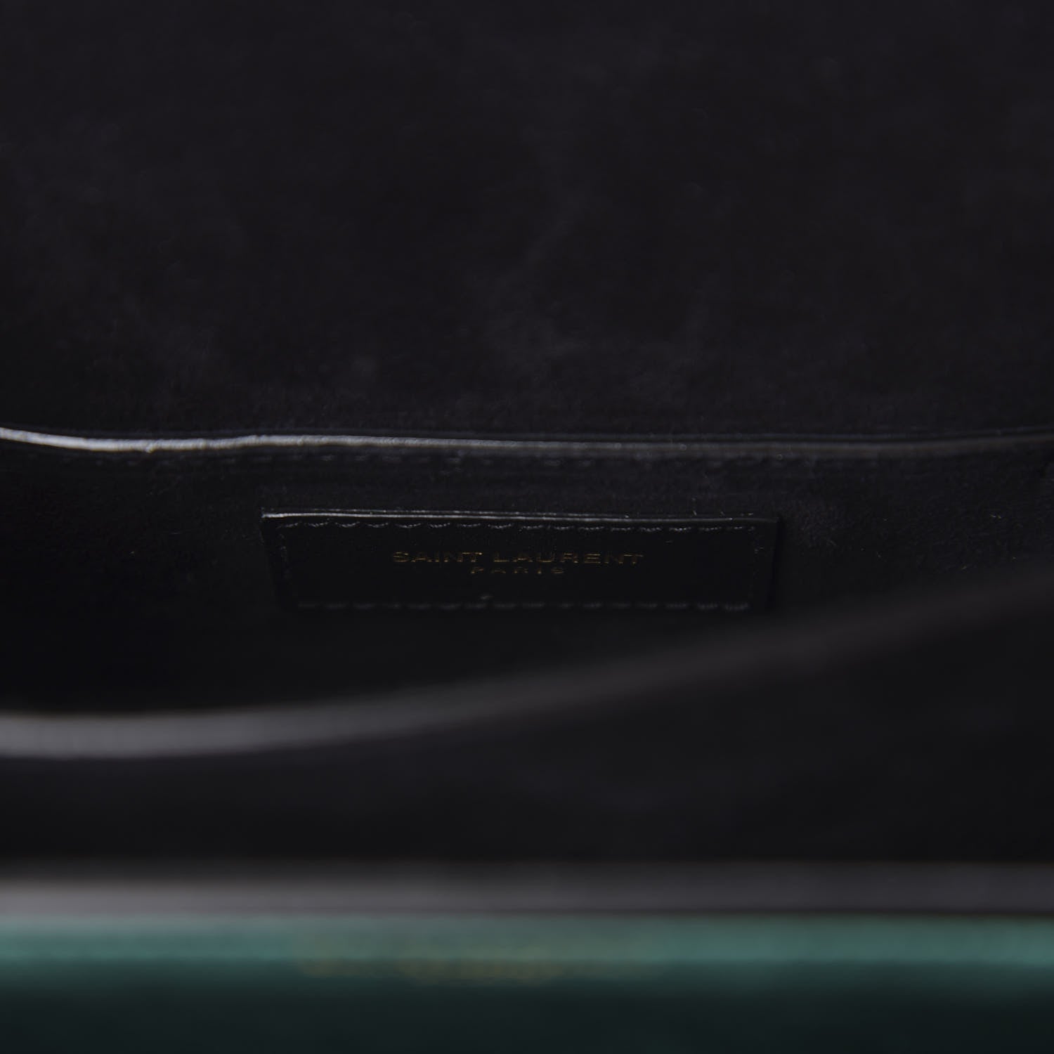 Saint Laurent Metallic Calfskin Small Monogram Sunset Chlorophille 7 of 9