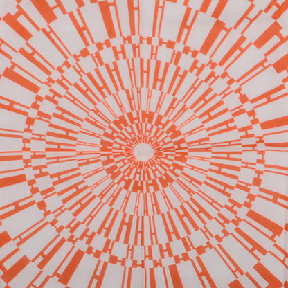 Hermes Cotton Pocket Square Orange 1 of 5