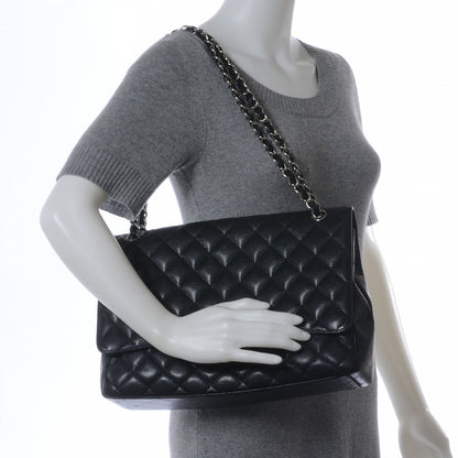 Chanel Caviar Maxi Single Flap Black 2 of 12