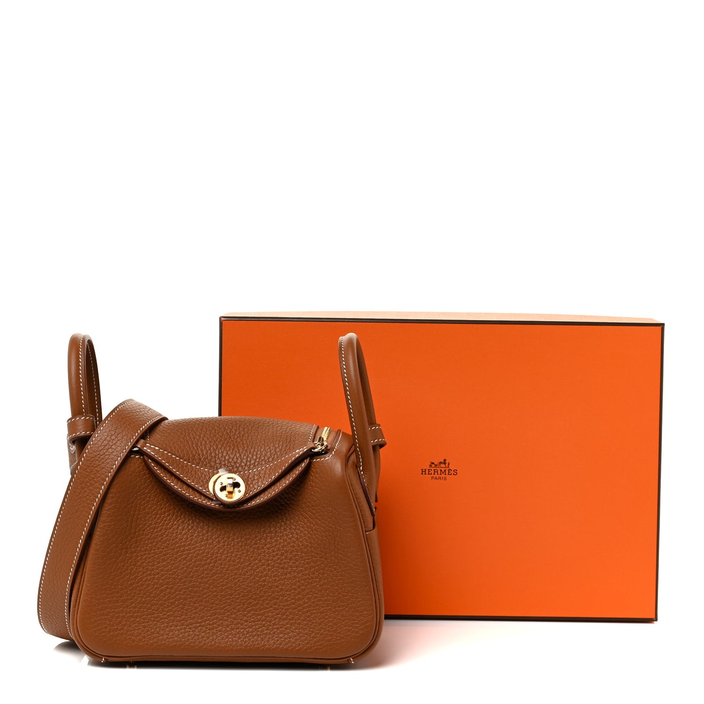 Taurillon Clemence Mini Lindy 20 Gold