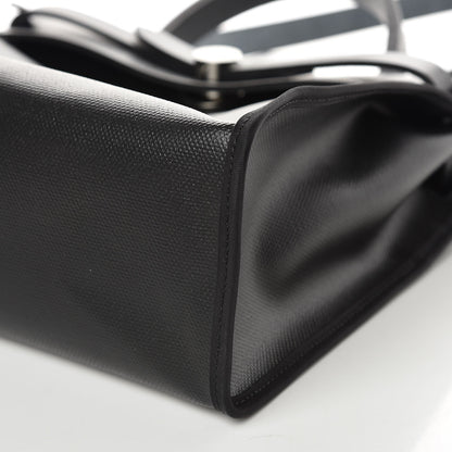 Hermes Toile H Berline Vache Hunter Herbag Zip PM 31 Black Ecru 10 of 11