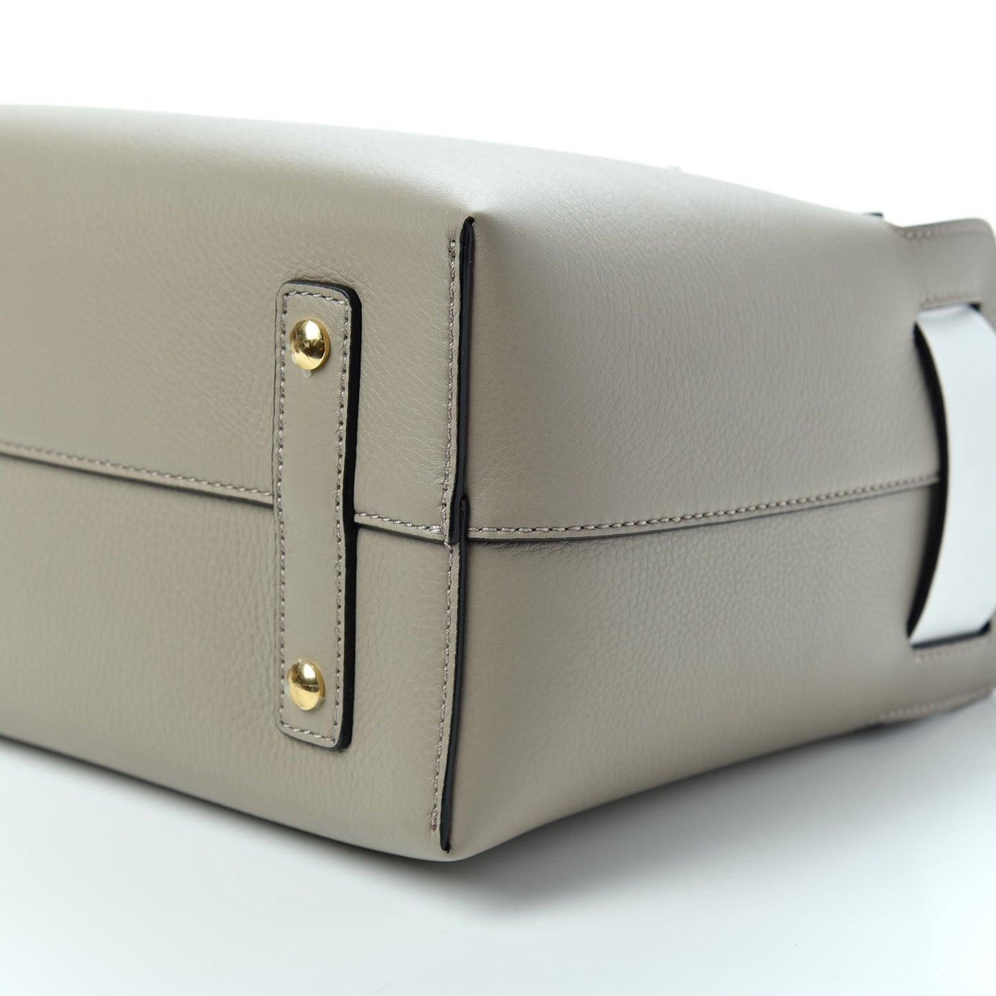 Soft Grain Calfskin Small Belt Bag Mineral Grey