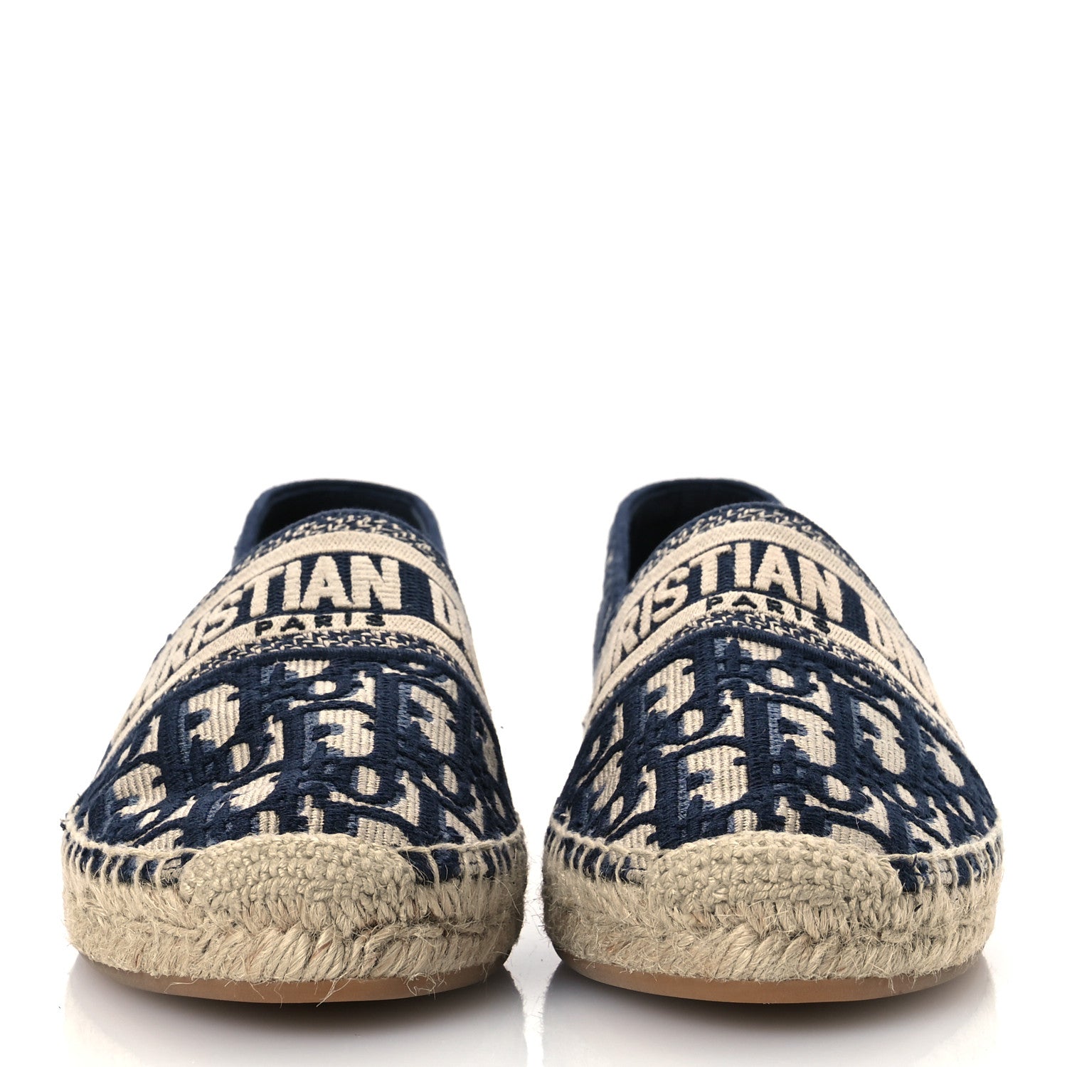 Christian Dior Oblique Embroidered Granville 15mm Espadrilles 40 Deep Blue 3 of 15