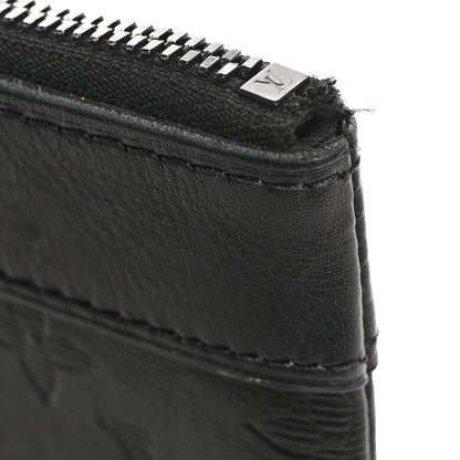 Louis Vuitton Calfskin Monogram Shadow Discovery Pochette Black 9 of 13
