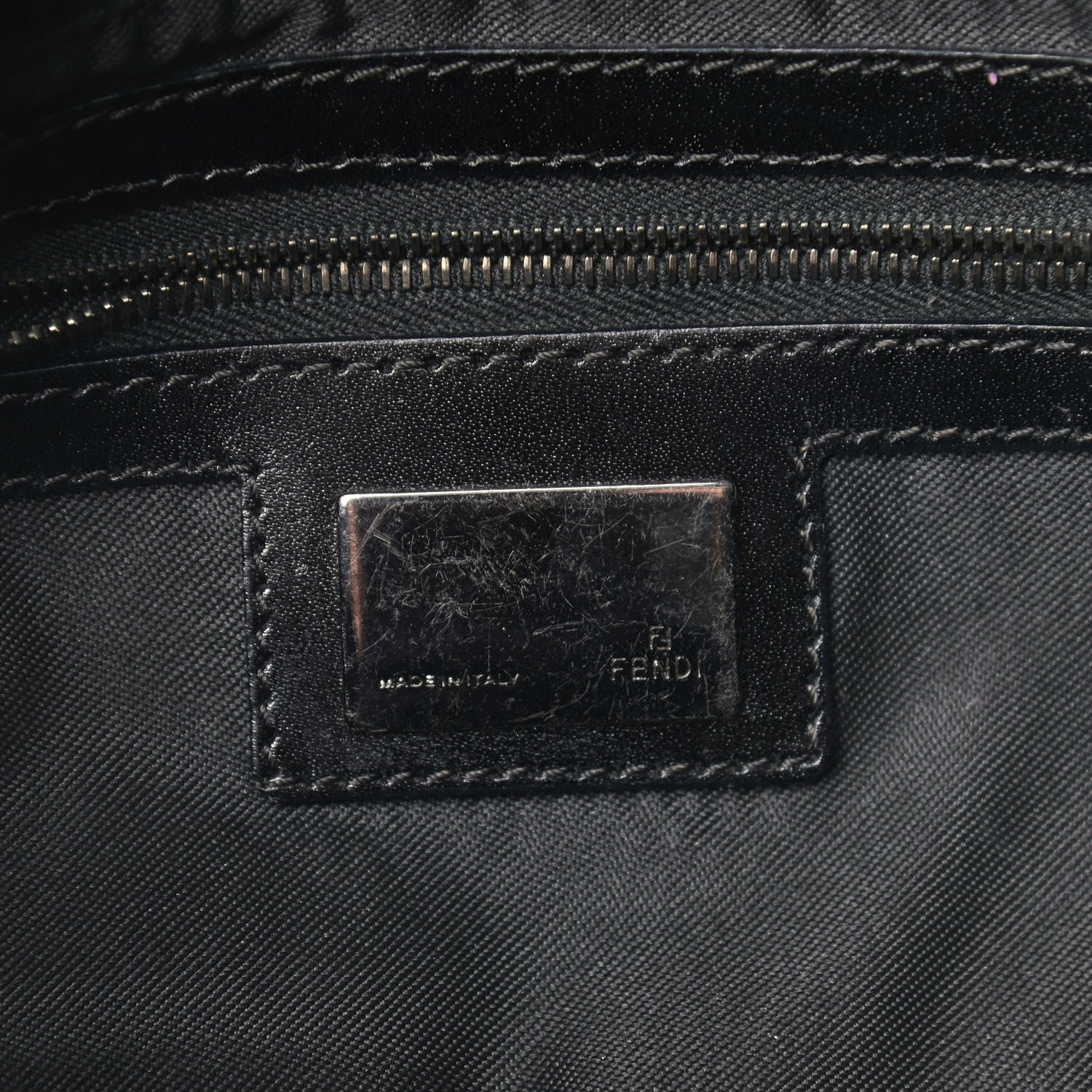 Fendi Zucchino Baguette Black 6 of 14