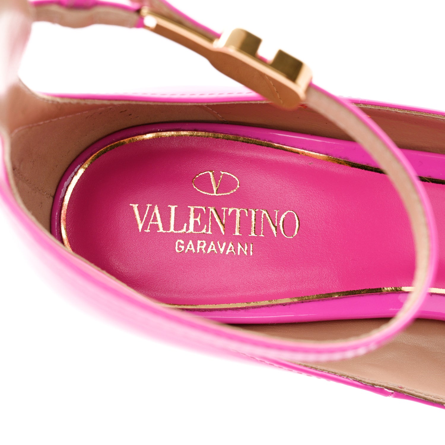 Valentino Garavani Patent Tan-Go 50/120mm Platform Pumps 39 Pink PP 7 of 9