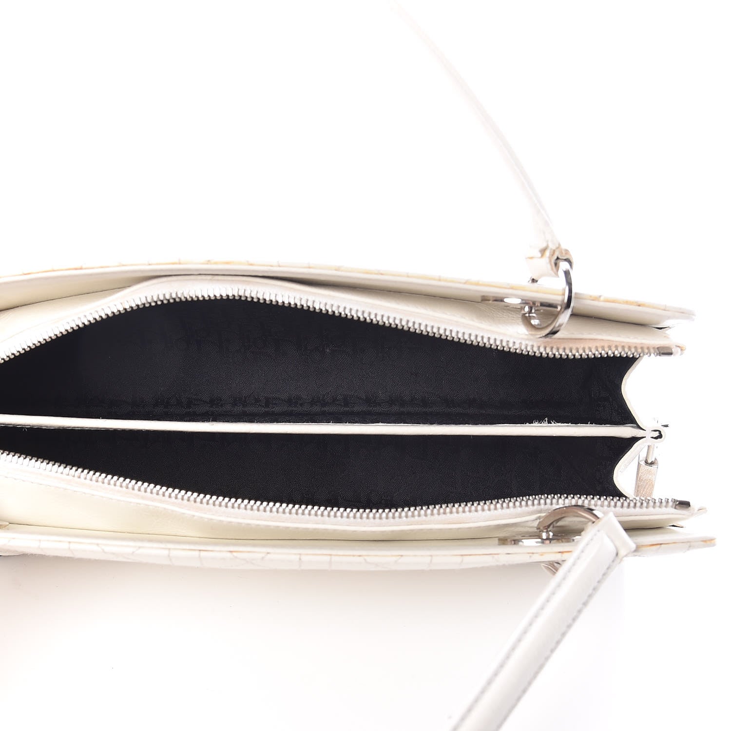 Christian Dior Calfskin Cannage Stitched East West Lady Dior White 5 of 29