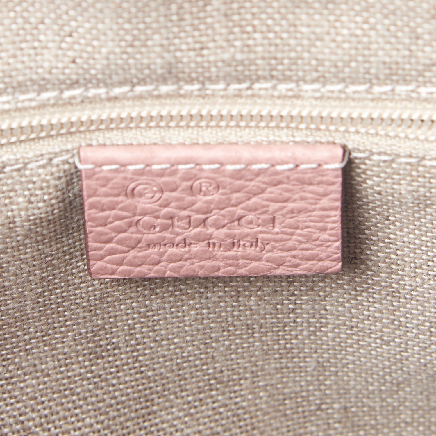 Gucci Dollar Calfskin GG Charm Satchel Soft Pink 8 of 9