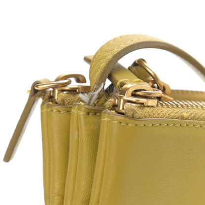Celine Lambskin Small Trio Crossbody Bag Citron 15 of 19