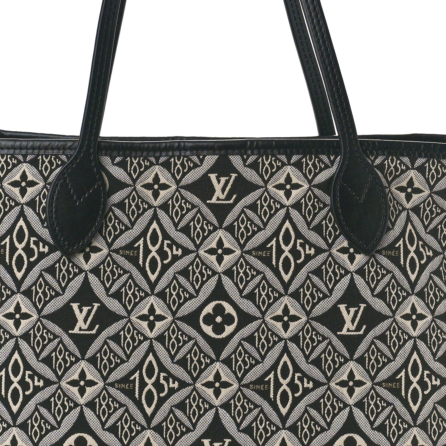 Louis Vuitton Jacquard Since 1854 Neverfull MM Grey 8 of 10