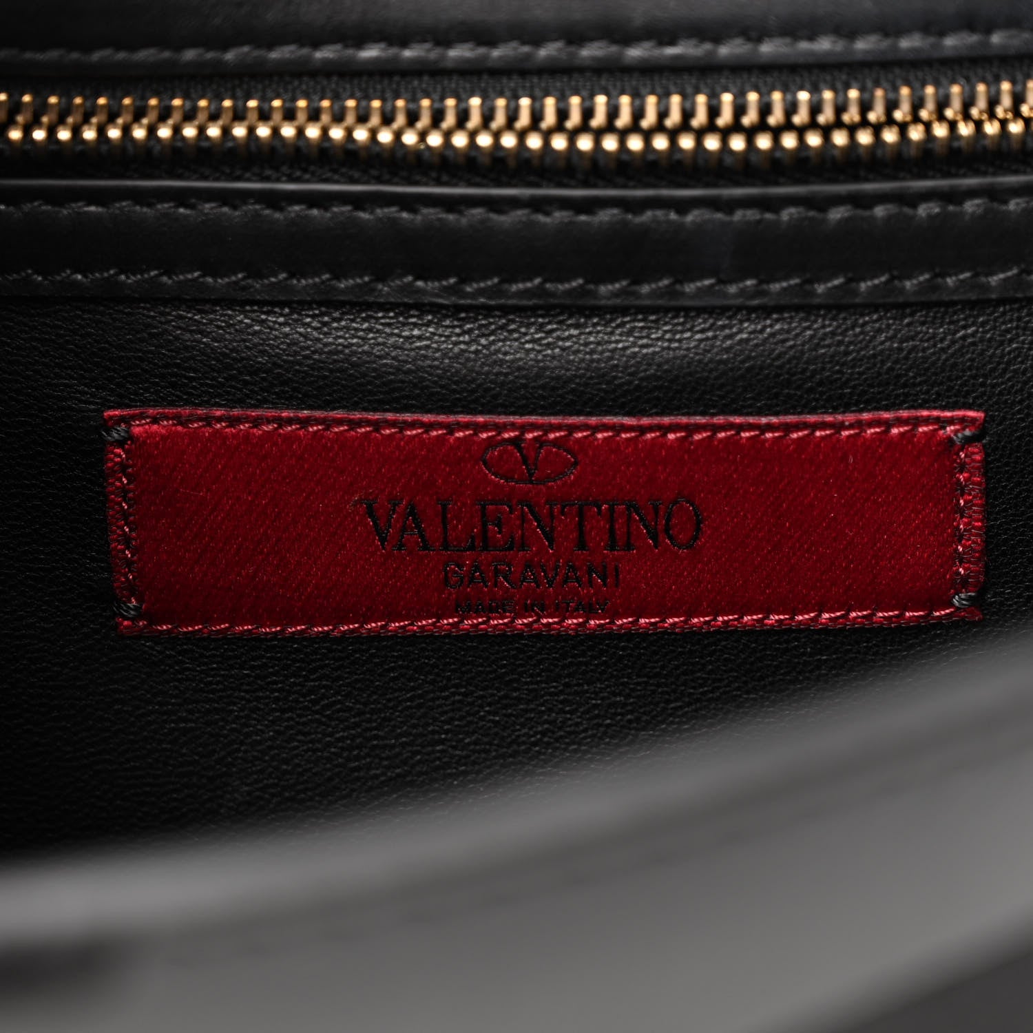Valentino Garavani Nappa Camouflage Small Glam Lock Rockstud Flap Black 6 of 9