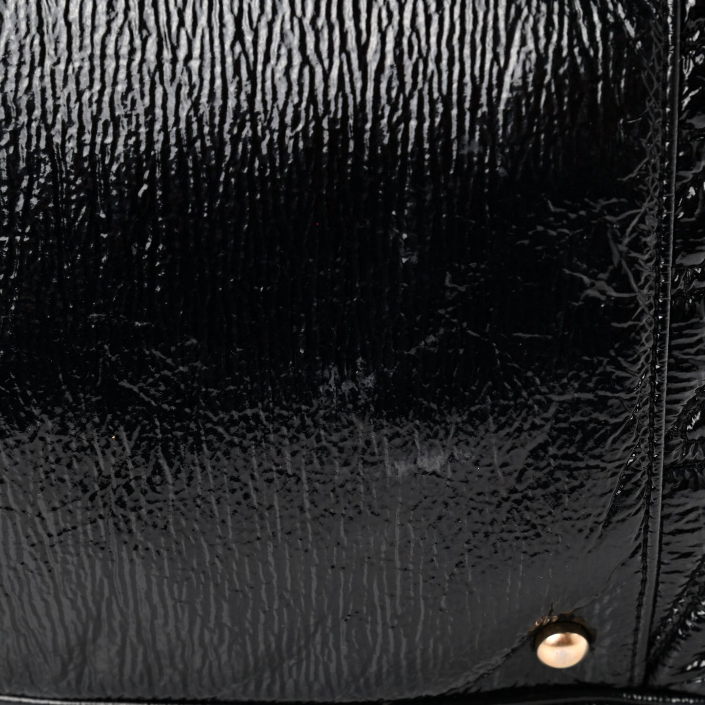 Vinyl Rodeo Accordion Flap Bag Black