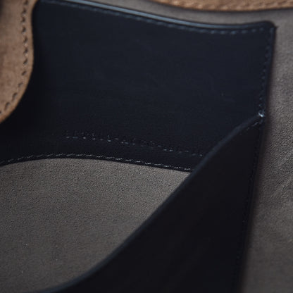 Fendi Vitello Grace Suede Flip Tote Black Nocciola Marrone 10 of 18
