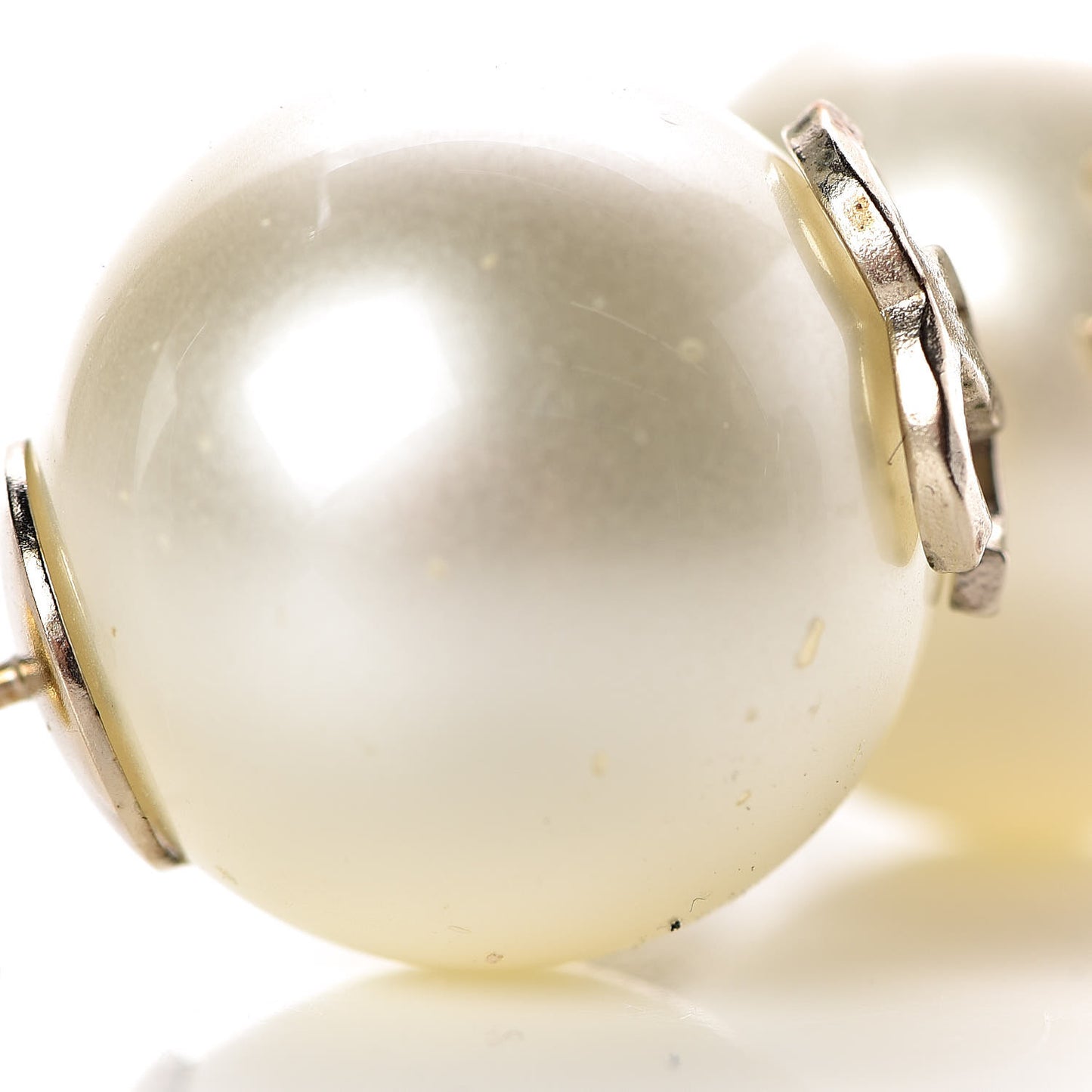 Pearl CC Large Earrings Gold