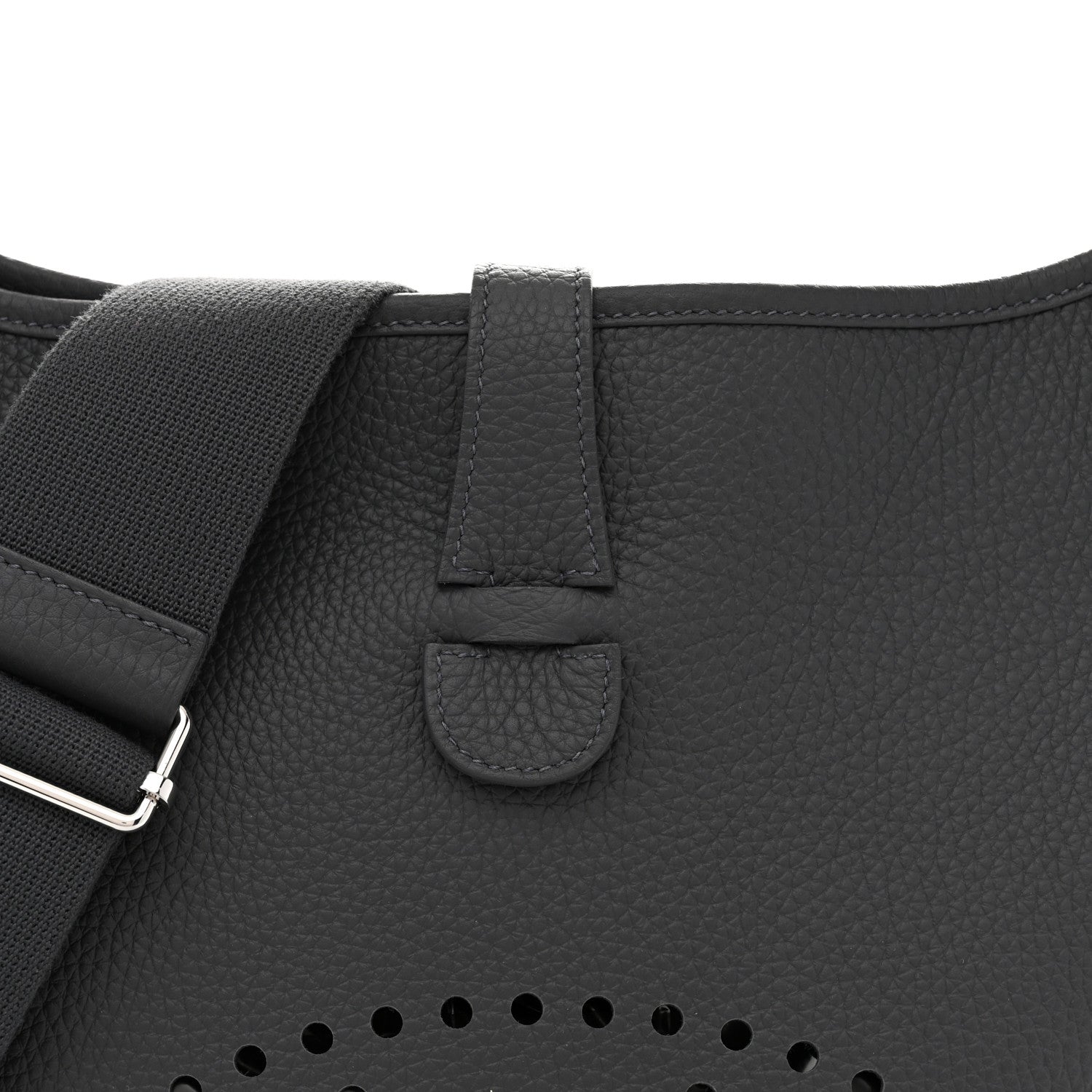 Hermes Taurillon Clemence Evelyne III GM Gris Misty 8 of 11