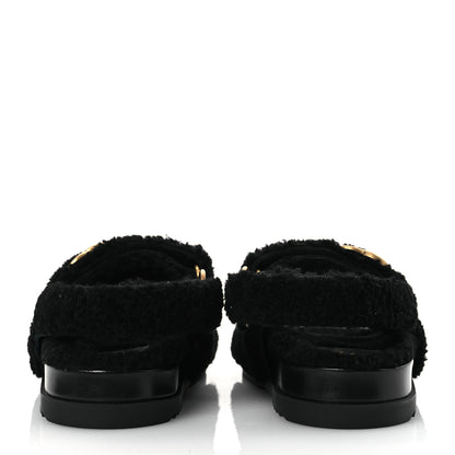 Gucci Merino Wool Interlocking G Dad Sandals 37 Black 6 of 12