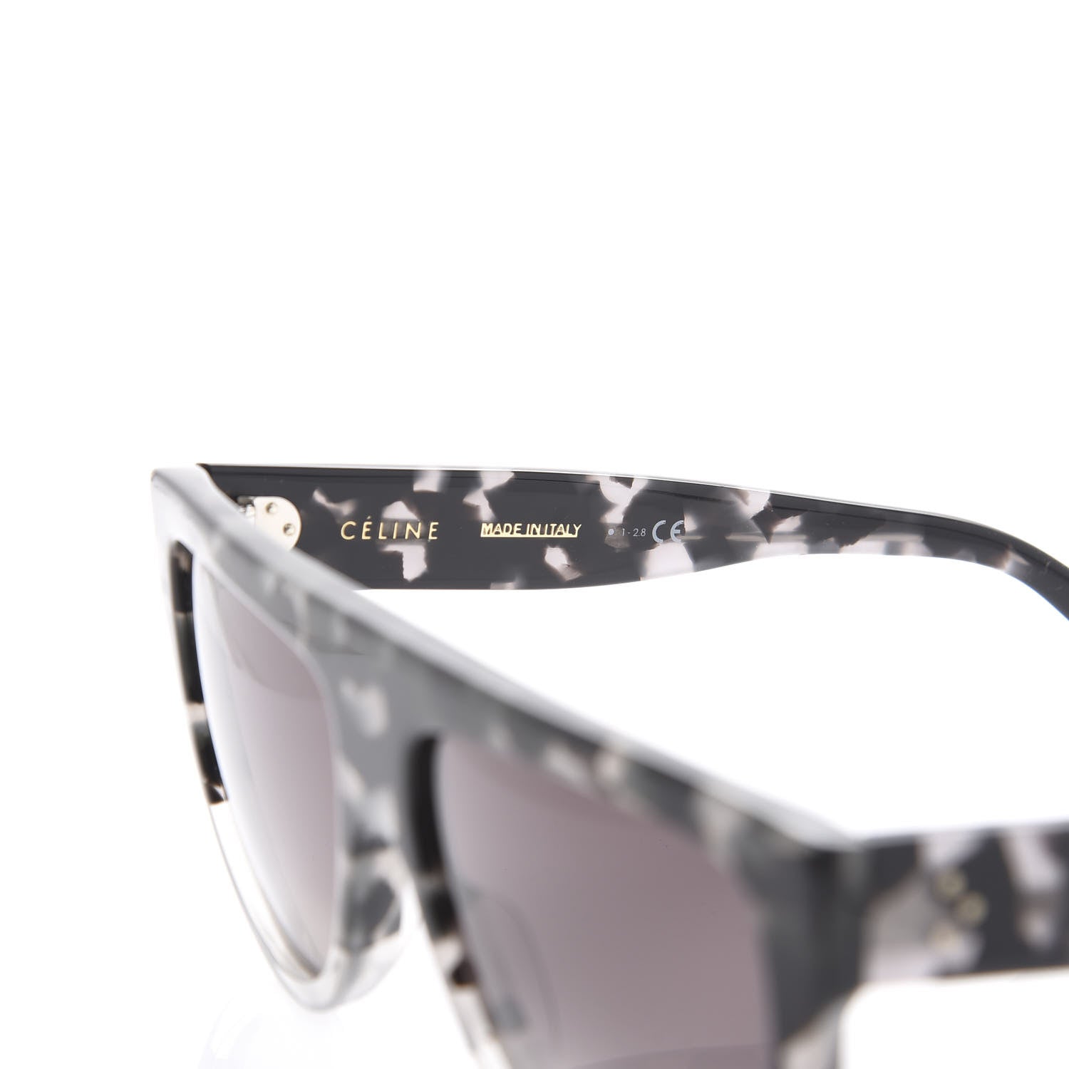Celine Acetate Aviator Sunglasses CL 40001 Grey Black 6 of 6