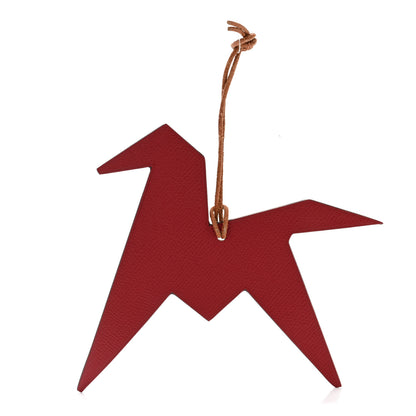 Hermes Togo Epsom Petit H Origami Pegase Bag Charm GM 1 of 4