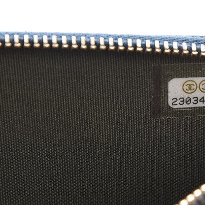 Chanel Caviar Quilted Small Boy Clutch With Chain Dark Blue 6 of 8