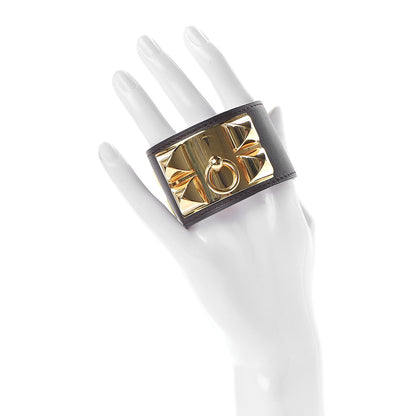 Hermes Chamonix Collier de Chien CDC Bracelet S Chocolate 2 of 8