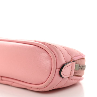 Gucci Calfskin Matelasse GG Marmont Key Pouch Wild Rose 9 of 10