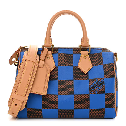Louis Vuitton Damier Pop Speedy Bandouliere 25 Blue 1 of 9