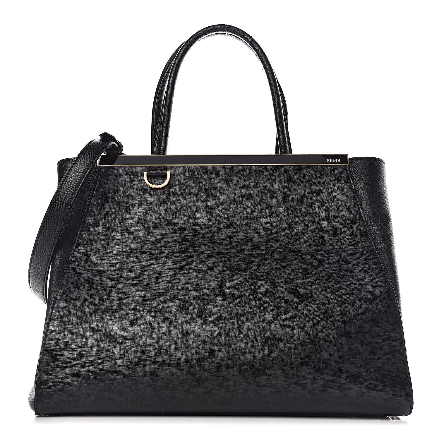 Fendi Vitello Elite Regular 2Jours Tote Black 1 of 18