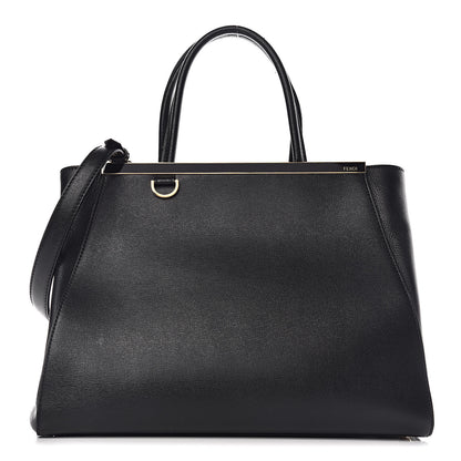 Fendi Vitello Elite Regular 2Jours Tote Black 1 of 18