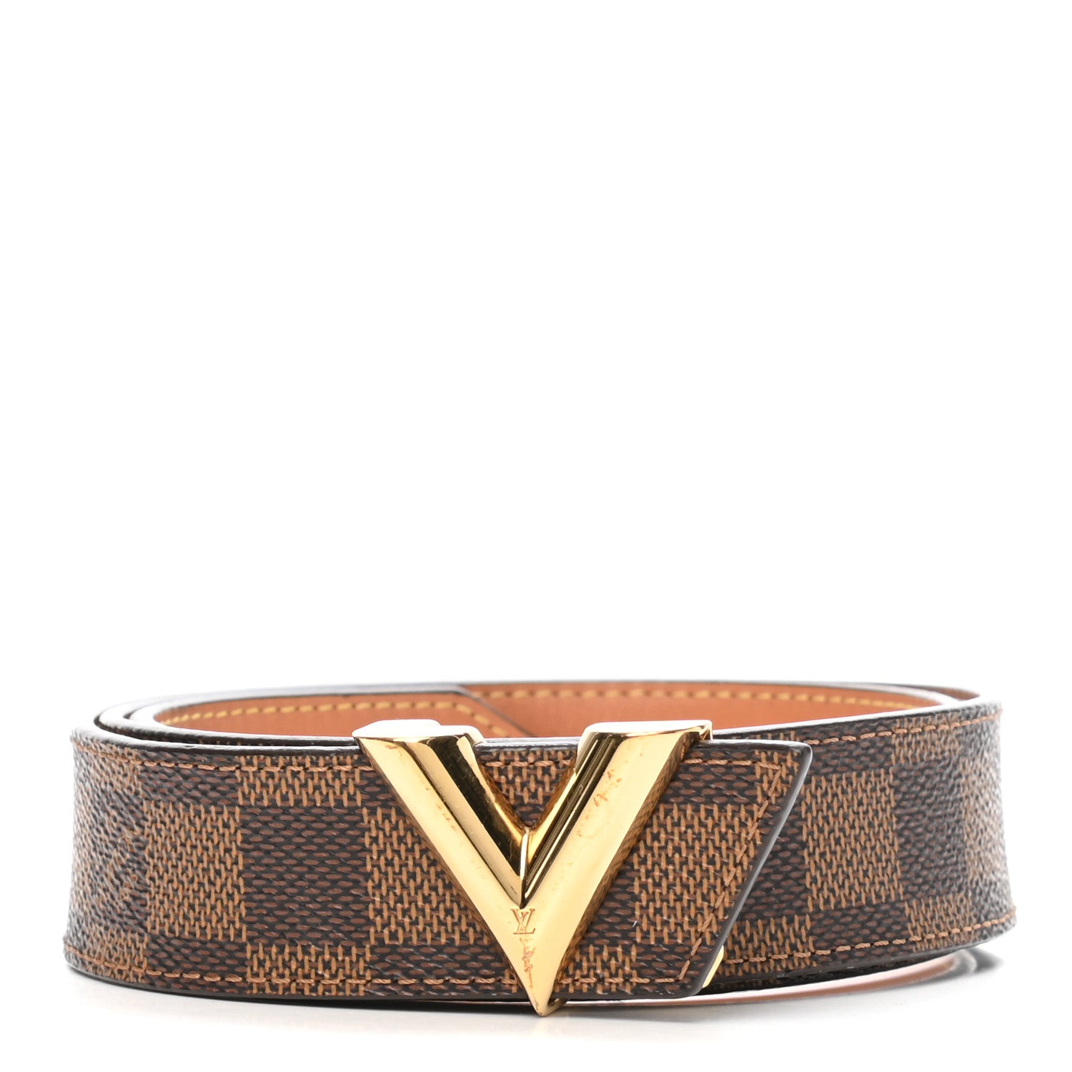 Louis Vuitton Damier Ebene Essential V Belt 80 32 1 of 8