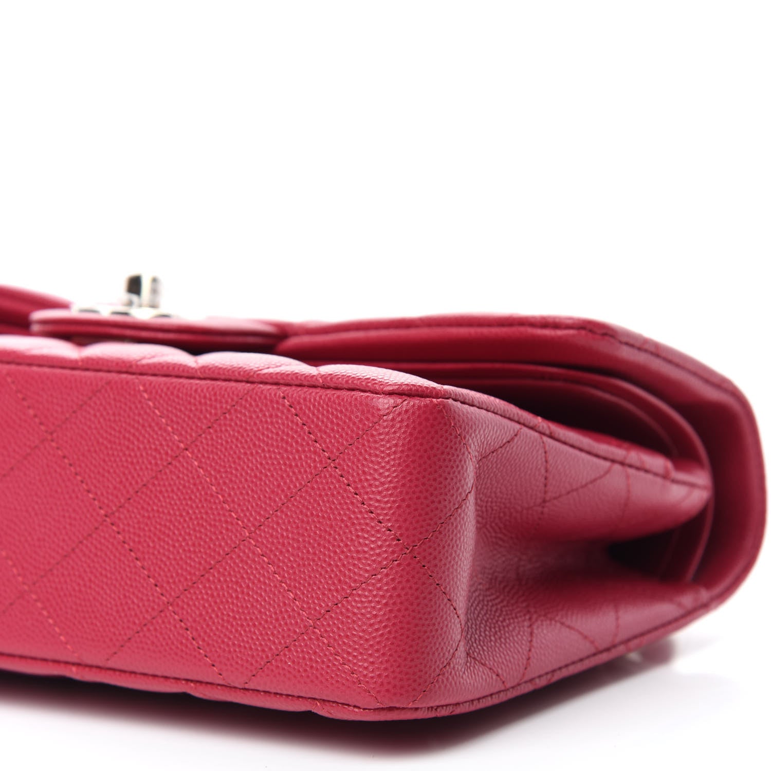 Chanel Caviar Quilted Small Double Flap Dark Pink 12 of 12