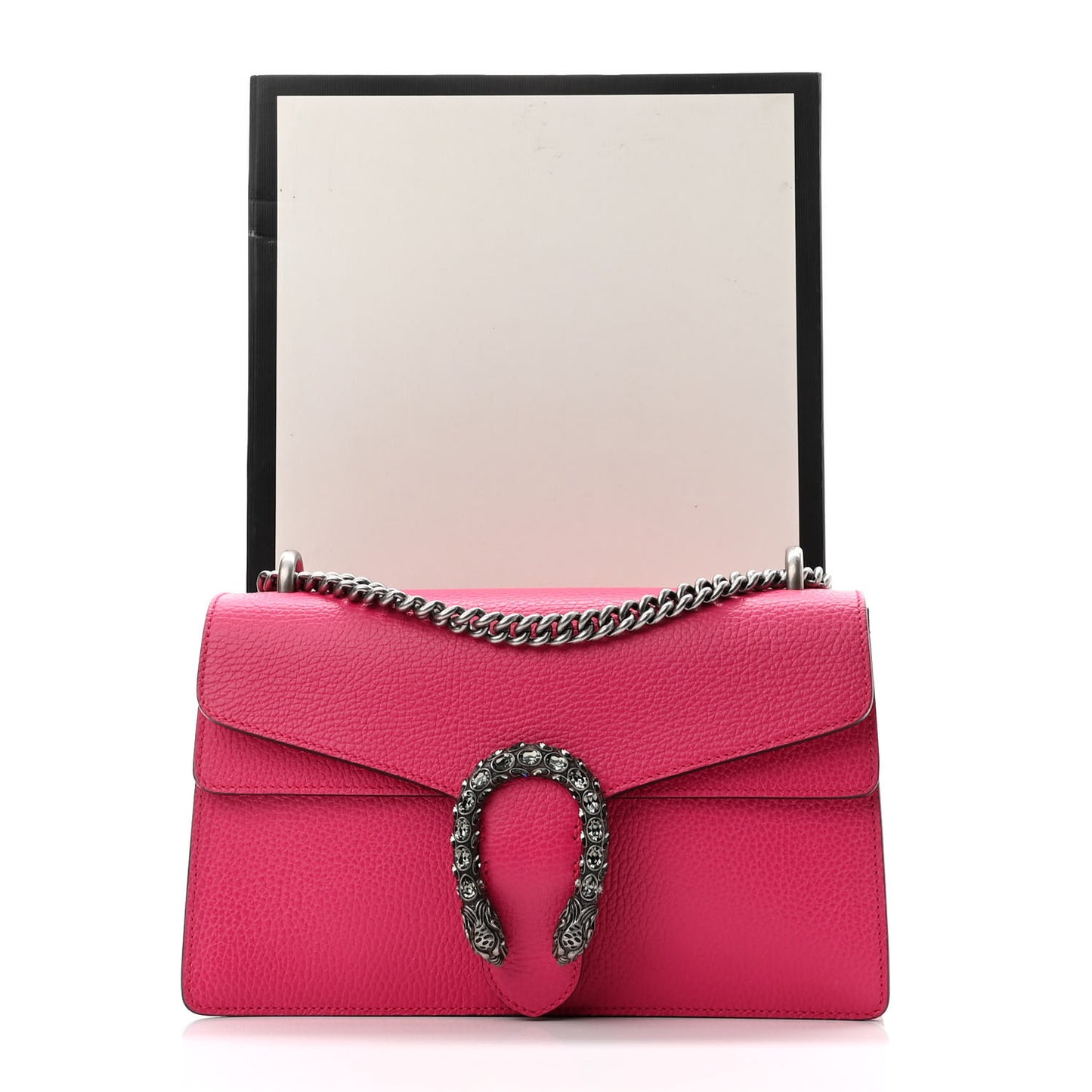 Dollar Calfskin Small Dionysus Shoulder Bag Box Pink