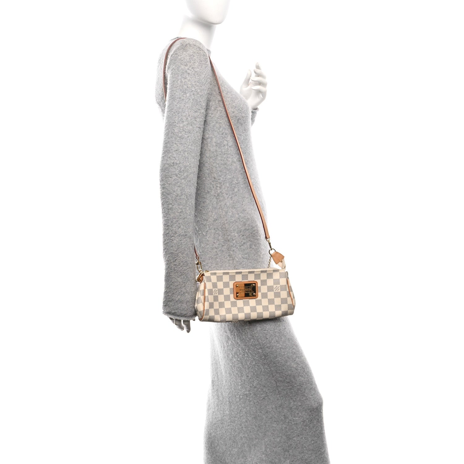 Louis Vuitton Damier Azur Eva Clutch 3 of 11