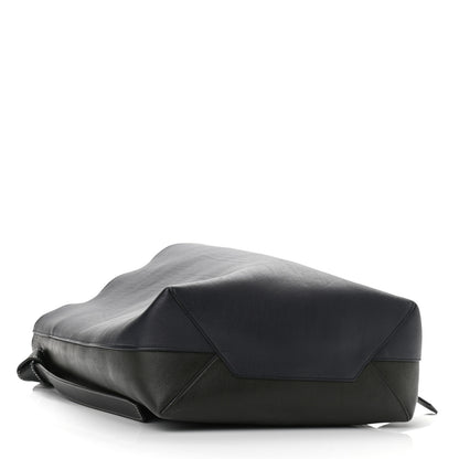 Celine Shiny Smooth Calfskin Small Twisted Cabas Navy Dark Green 4 of 10