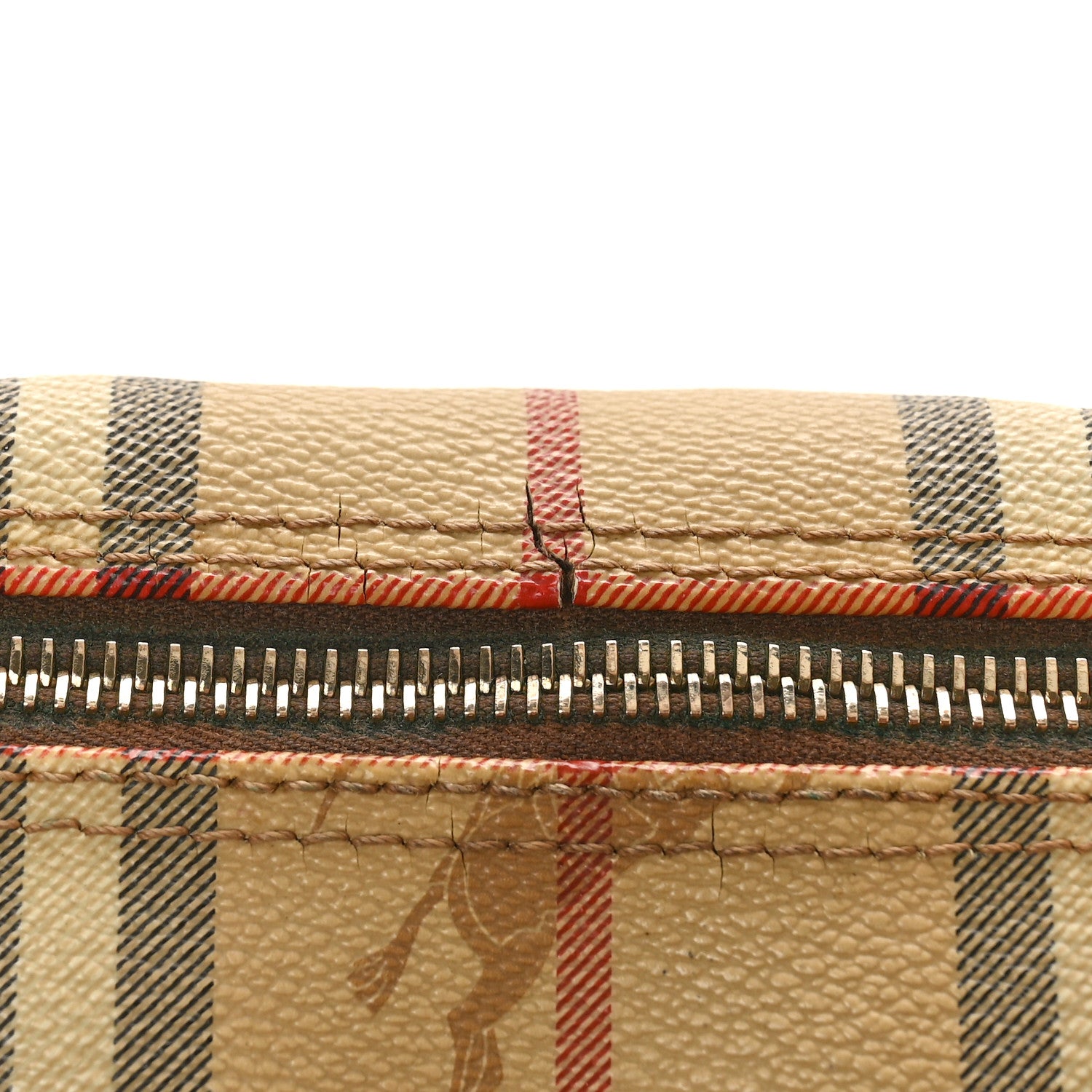 Burberry Haymarket Check Bowling Bag Brown 15 of 17