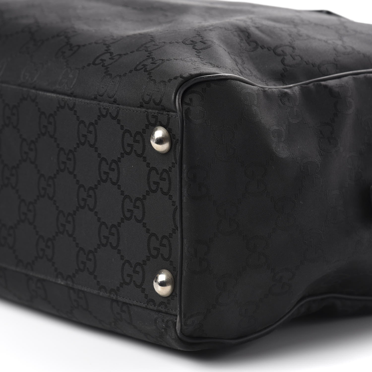 Gucci Nylon Monogram Large Duffle Bag Black 11 of 11